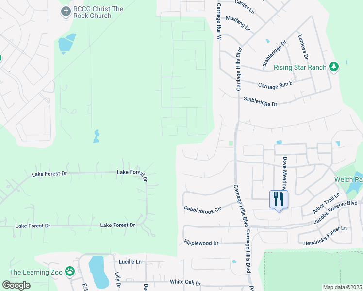 map of restaurants, bars, coffee shops, grocery stores, and more near 2434 Hollowbrook Lane in Conroe