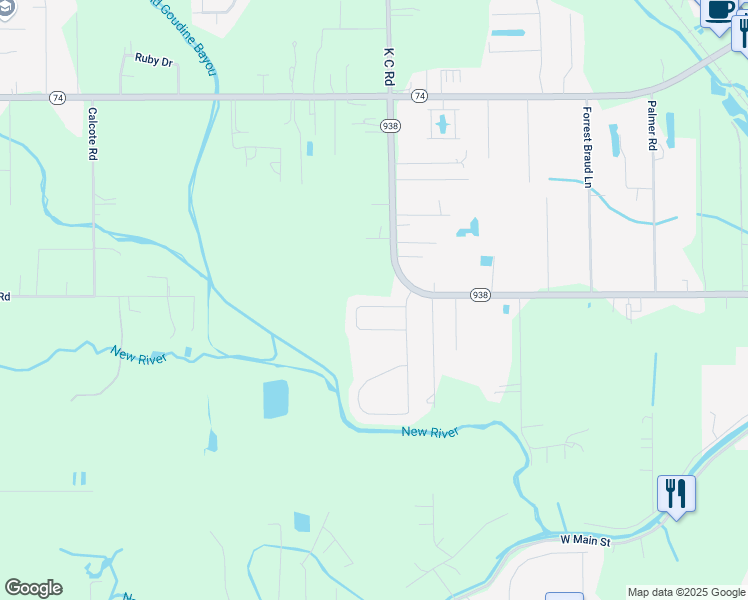 map of restaurants, bars, coffee shops, grocery stores, and more near 12255 Grand Wood Avenue in Gonzales