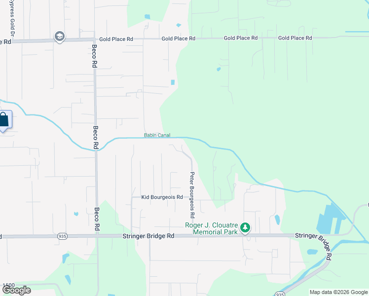 map of restaurants, bars, coffee shops, grocery stores, and more near 12255 Peter Bourgeois Road in Saint Amant