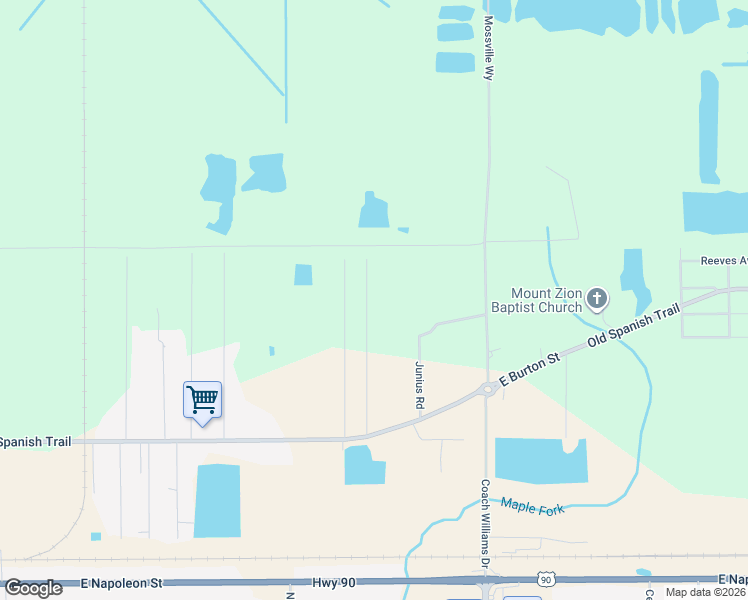 map of restaurants, bars, coffee shops, grocery stores, and more near 1032 Isabella St in Sulphur