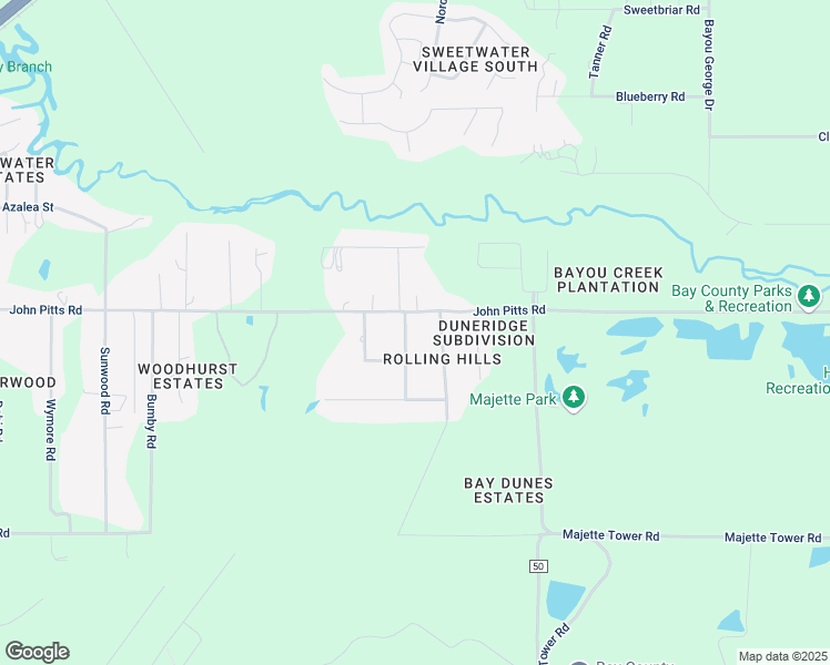 map of restaurants, bars, coffee shops, grocery stores, and more near 5426 Rushmore Drive in Panama City