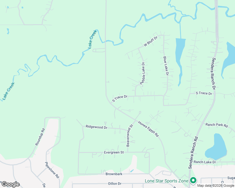 map of restaurants, bars, coffee shops, grocery stores, and more near 6910 South Trace Drive in Magnolia