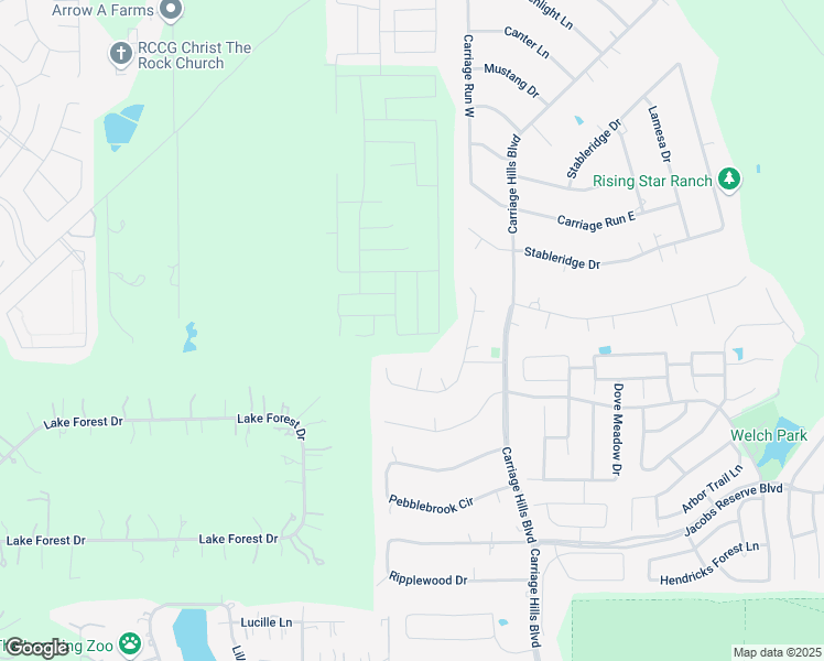 map of restaurants, bars, coffee shops, grocery stores, and more near 2413 Canter Court in Conroe