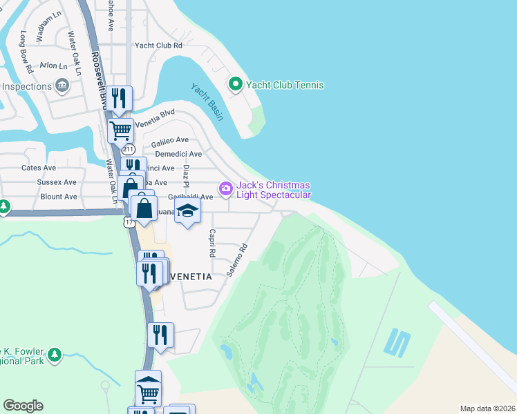 map of restaurants, bars, coffee shops, grocery stores, and more near 4130 Timuquana Road in Jacksonville