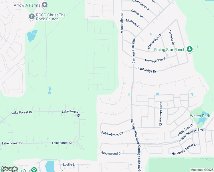 map of restaurants, bars, coffee shops, grocery stores, and more near 2413 Canter Court in Conroe