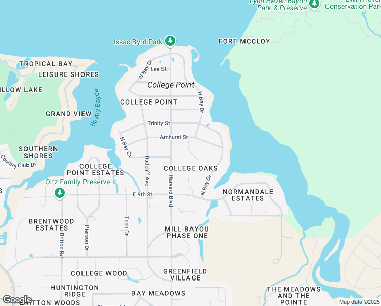 map of restaurants, bars, coffee shops, grocery stores, and more near 822 Shady Oaks Lane in Lynn Haven