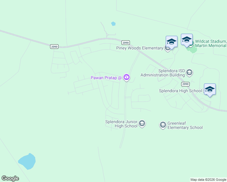 map of restaurants, bars, coffee shops, grocery stores, and more near 13882 Diamondback Drive in Splendora