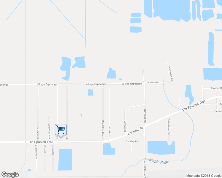 map of restaurants, bars, coffee shops, grocery stores, and more near 1116 Isabella Street in Sulphur