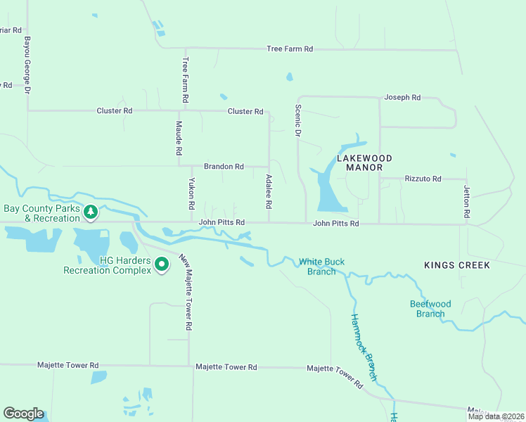 map of restaurants, bars, coffee shops, grocery stores, and more near 8425 John Pitts Road in Panama City