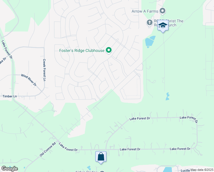 map of restaurants, bars, coffee shops, grocery stores, and more near 14204 Sawtooth Forest Trail in Conroe
