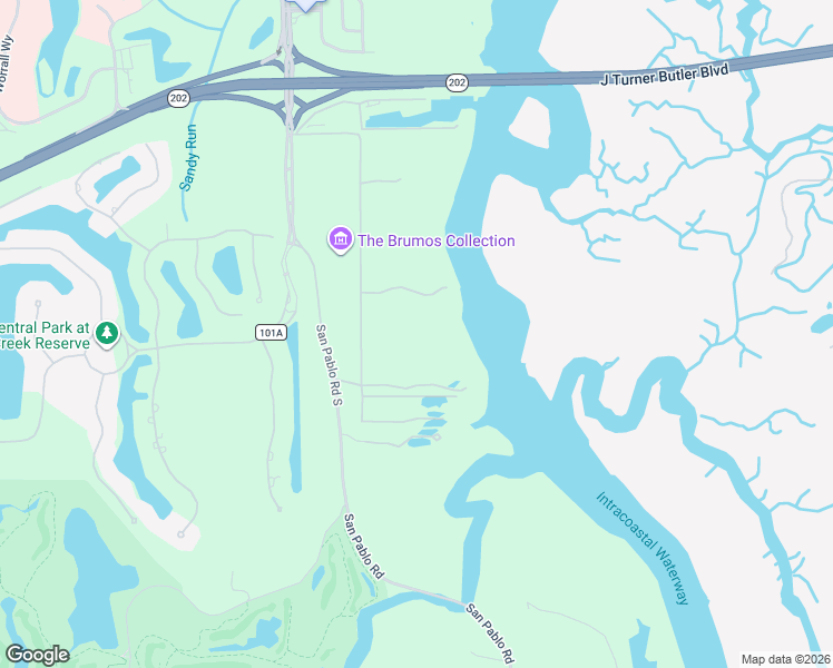 map of restaurants, bars, coffee shops, grocery stores, and more near 5369 Dixie Landing Drive in Jacksonville