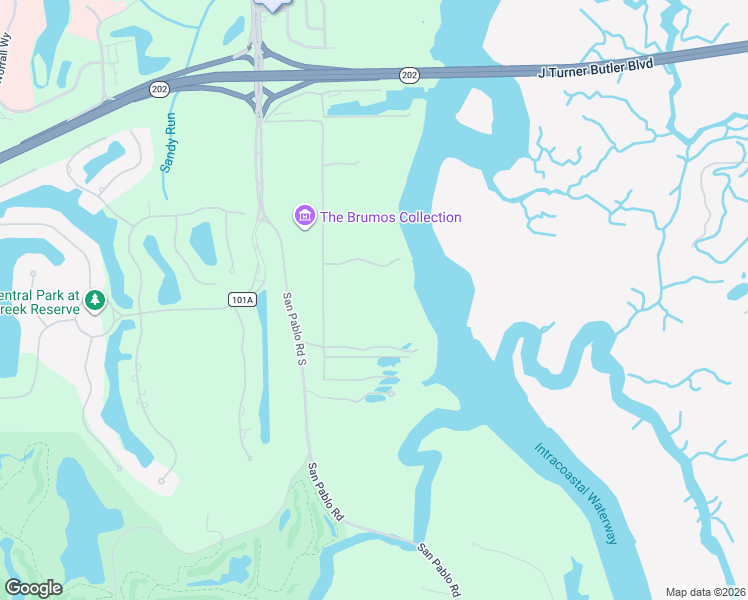 map of restaurants, bars, coffee shops, grocery stores, and more near 5369 Dixie Landing Drive in Jacksonville