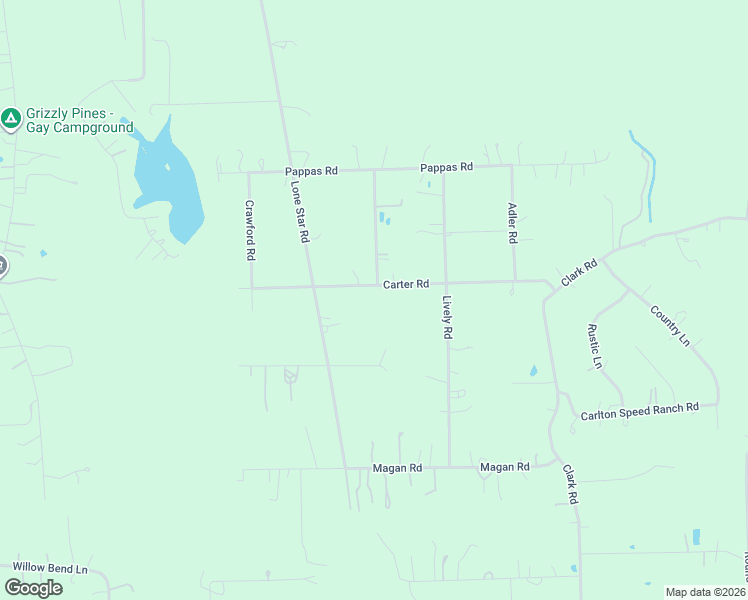 map of restaurants, bars, coffee shops, grocery stores, and more near 300-348 Carter Road in Waller