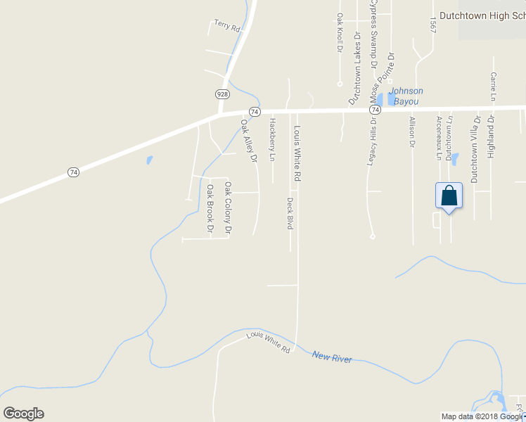 map of restaurants, bars, coffee shops, grocery stores, and more near 12322 Oak Alley Drive in Geismar