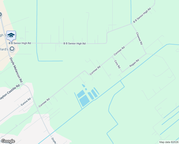 map of restaurants, bars, coffee shops, grocery stores, and more near 1139 Cormier Road in Breaux Bridge