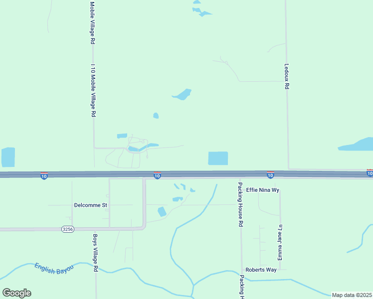 map of restaurants, bars, coffee shops, grocery stores, and more near 583 I 10 Mobile Village Road in Lake Charles