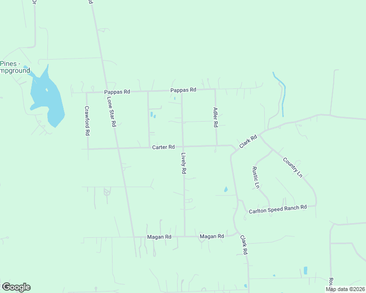 map of restaurants, bars, coffee shops, grocery stores, and more near Carter Road in Prairie View