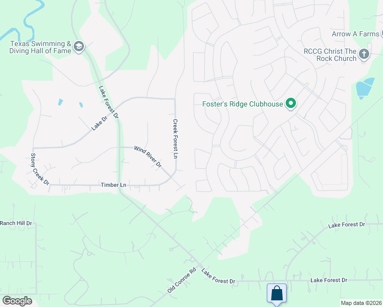 map of restaurants, bars, coffee shops, grocery stores, and more near 14376 Zion Gate Crossing in Conroe