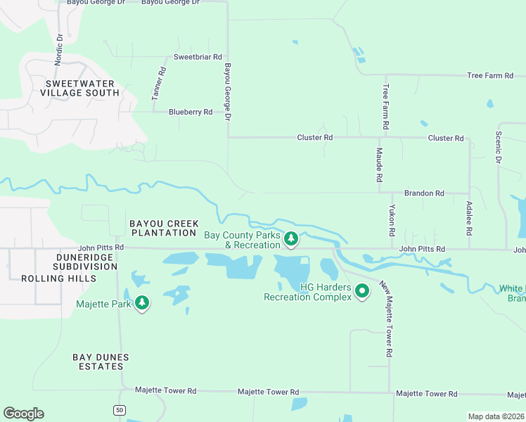map of restaurants, bars, coffee shops, grocery stores, and more near 7908 Brandon Rd in Panama City