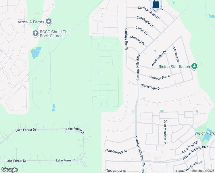 map of restaurants, bars, coffee shops, grocery stores, and more near 2410 Stableridge Drive in Conroe
