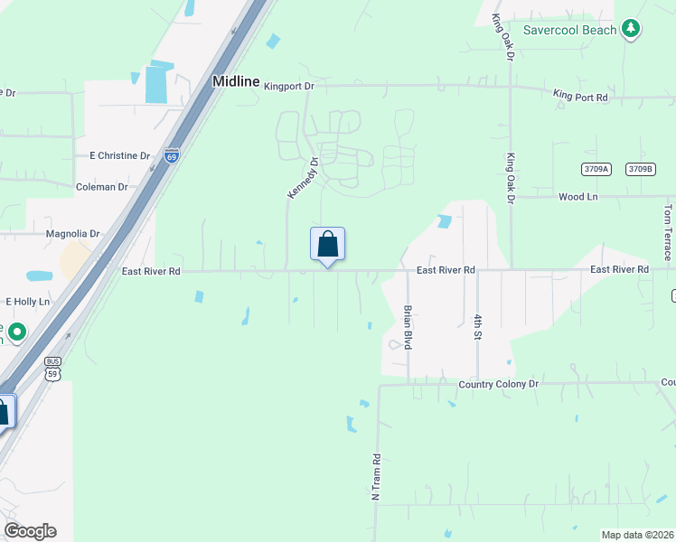 map of restaurants, bars, coffee shops, grocery stores, and more near 13309 13th Street in Splendora