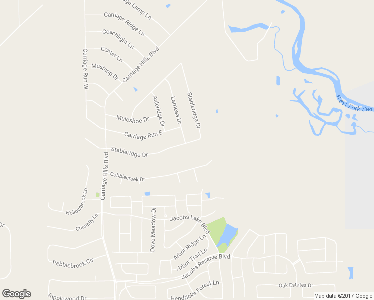 map of restaurants, bars, coffee shops, grocery stores, and more near 2300 Stableridge Drive in Conroe