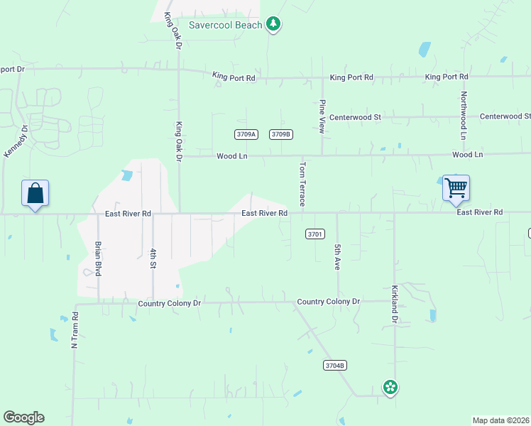 map of restaurants, bars, coffee shops, grocery stores, and more near 1173 County Road 370 in Splendora