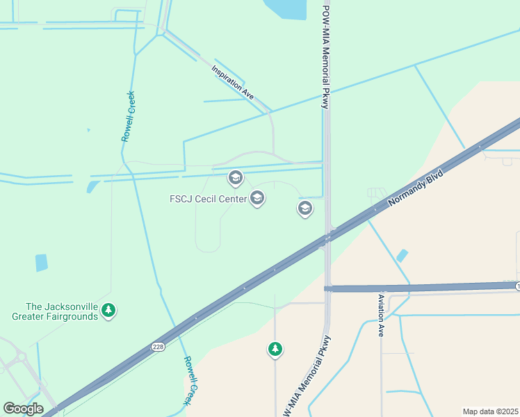 map of restaurants, bars, coffee shops, grocery stores, and more near 5640 New World Avenue in Jacksonville