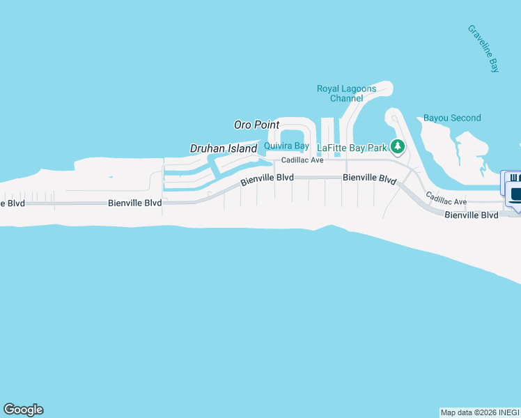 map of restaurants, bars, coffee shops, grocery stores, and more near 100 Ryan Ct in Dauphin Island