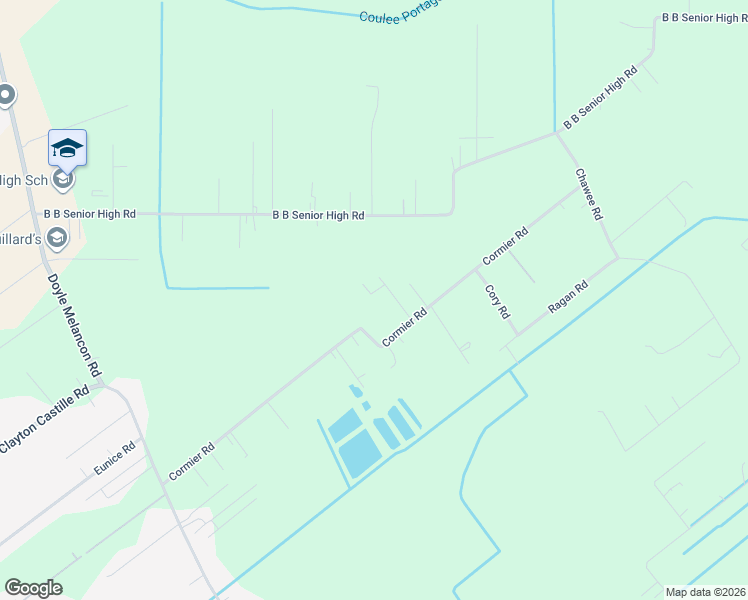 map of restaurants, bars, coffee shops, grocery stores, and more near 1139 Cormier Road in Breaux Bridge