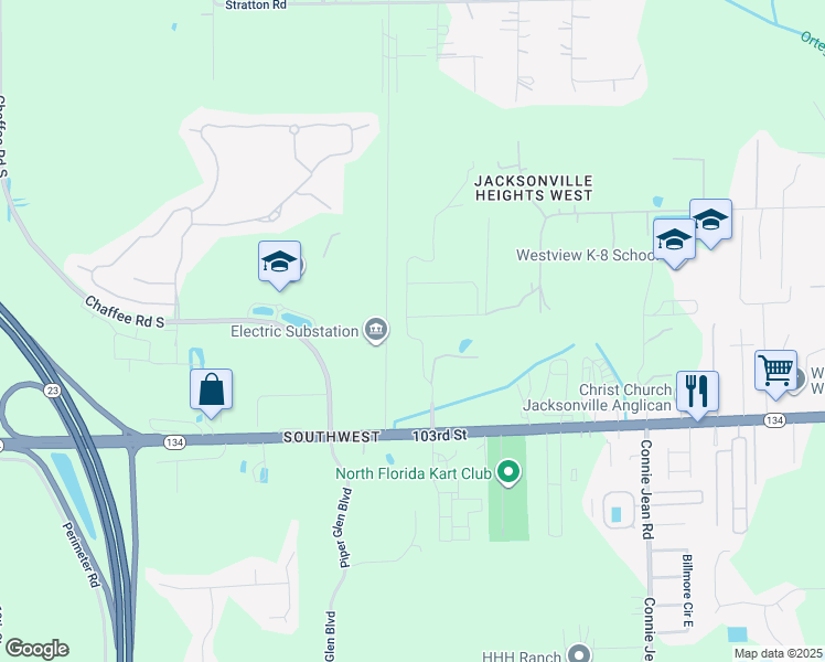 map of restaurants, bars, coffee shops, grocery stores, and more near 5139 Magnolia Valley Drive in Jacksonville