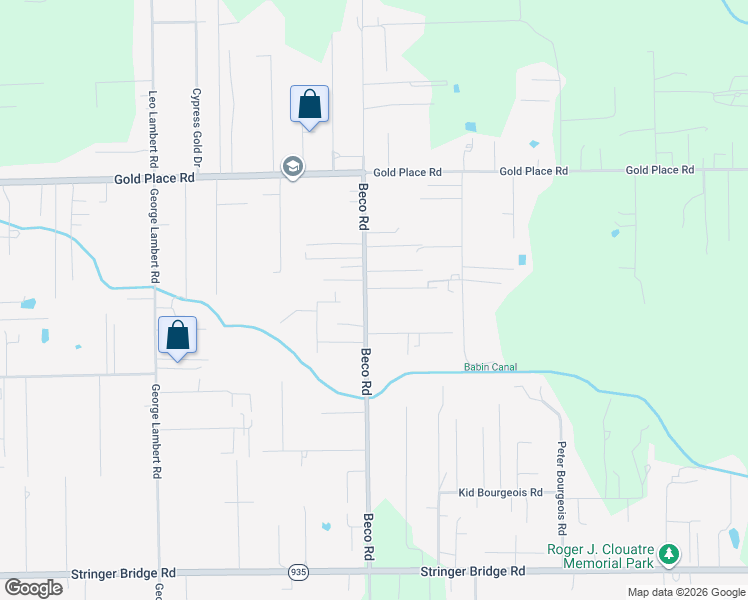 map of restaurants, bars, coffee shops, grocery stores, and more near 12366 Beco Road in Saint Amant
