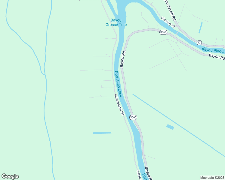 map of restaurants, bars, coffee shops, grocery stores, and more near 27530 Intracoastal Road in Plaquemine