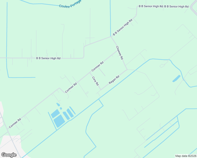 map of restaurants, bars, coffee shops, grocery stores, and more near 1021 Cory Road in Breaux Bridge