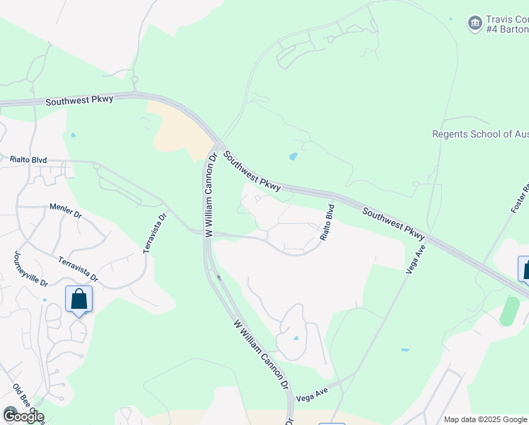 map of restaurants, bars, coffee shops, grocery stores, and more near 7171 Southwest Parkway in Austin