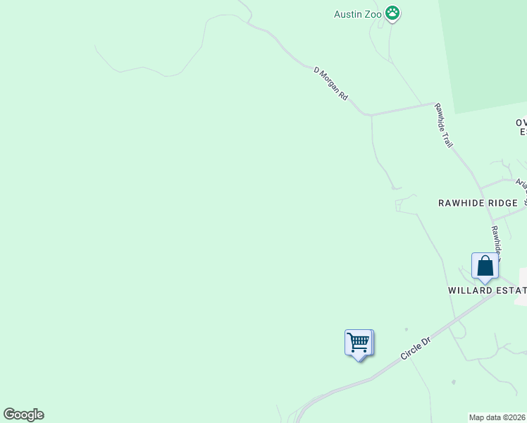 map of restaurants, bars, coffee shops, grocery stores, and more near 10940 D Morgan Road in Austin