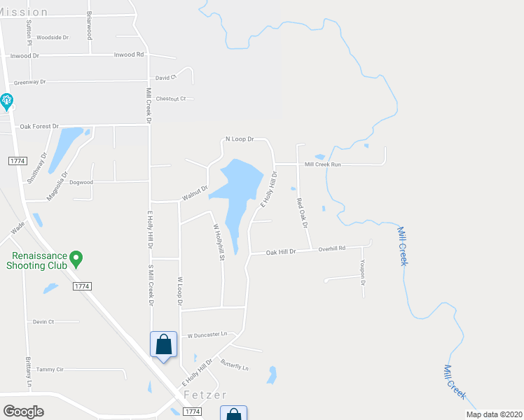 map of restaurants, bars, coffee shops, grocery stores, and more near 16775 East Holly Hill Drive in Plantersville