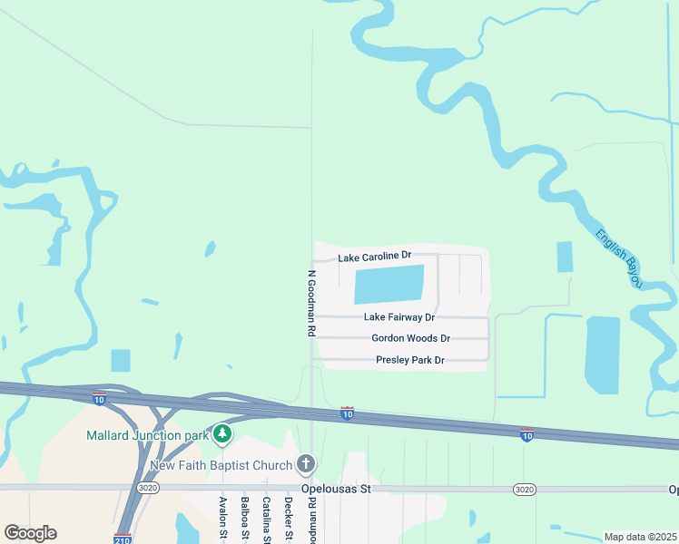 map of restaurants, bars, coffee shops, grocery stores, and more near 553 Princess Anne Court in Lake Charles