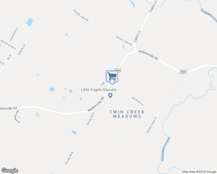 map of restaurants, bars, coffee shops, grocery stores, and more near 16431 FM 969 Farm-To-Market Rd in Manor