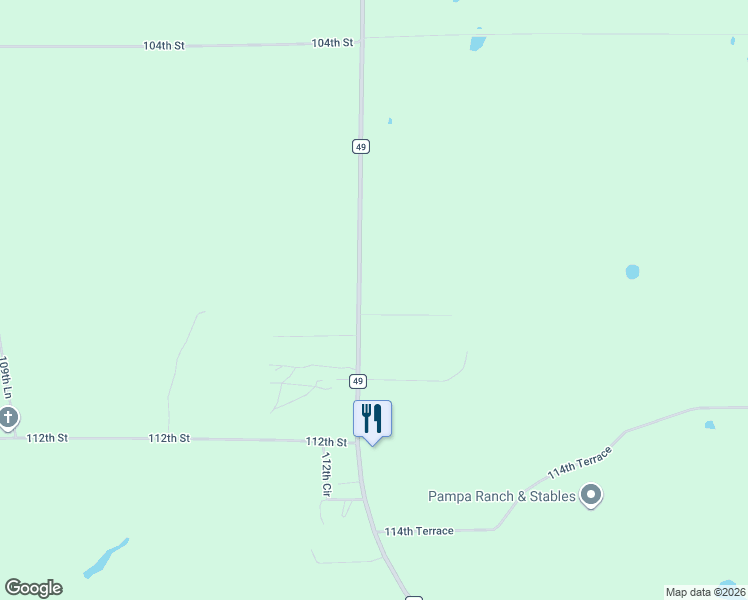 map of restaurants, bars, coffee shops, grocery stores, and more near 11027 County Road 49 in Live Oak