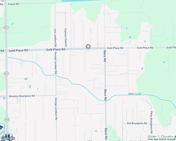 map of restaurants, bars, coffee shops, grocery stores, and more near 44482 Omar Parent Road in Saint Amant