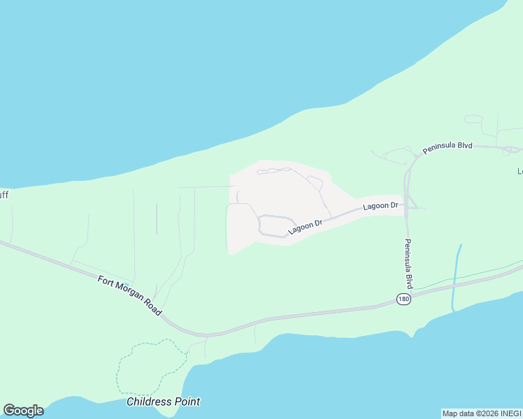 map of restaurants, bars, coffee shops, grocery stores, and more near 40 Marsh Point in Gulf Shores