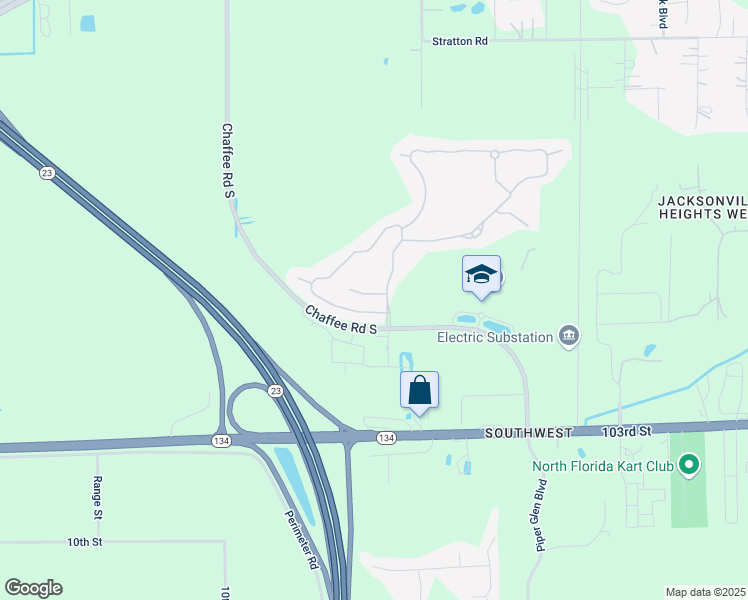 map of restaurants, bars, coffee shops, grocery stores, and more near 10924 Dancing Rabbit Lane in Jacksonville