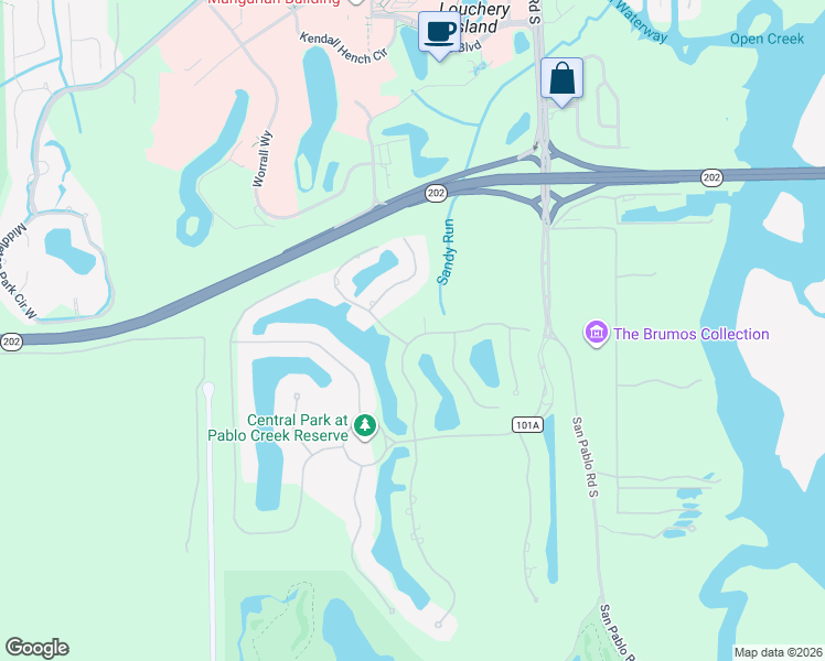 map of restaurants, bars, coffee shops, grocery stores, and more near 5214 Commissioners Drive in Jacksonville