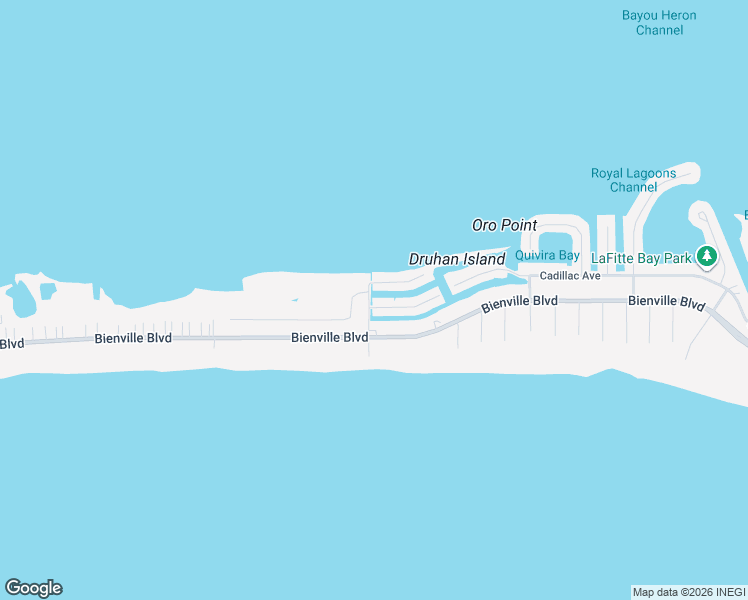 map of restaurants, bars, coffee shops, grocery stores, and more near 2254 Mallard Street in Dauphin Island