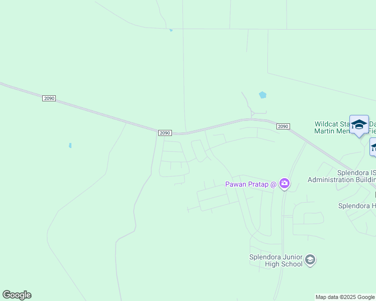 map of restaurants, bars, coffee shops, grocery stores, and more near 13843 Green Heron Way in Splendora