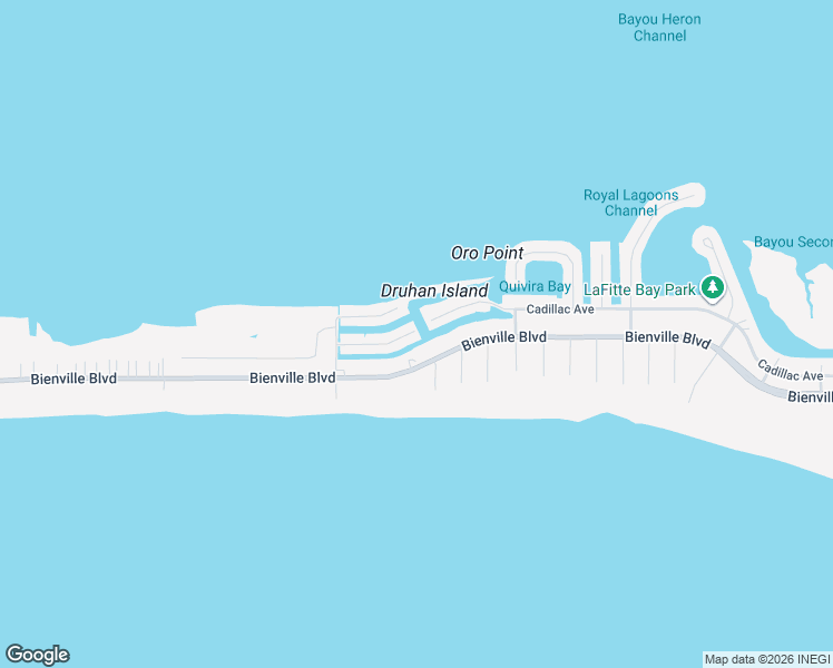 map of restaurants, bars, coffee shops, grocery stores, and more near 2225 Mallard Street in Dauphin Island