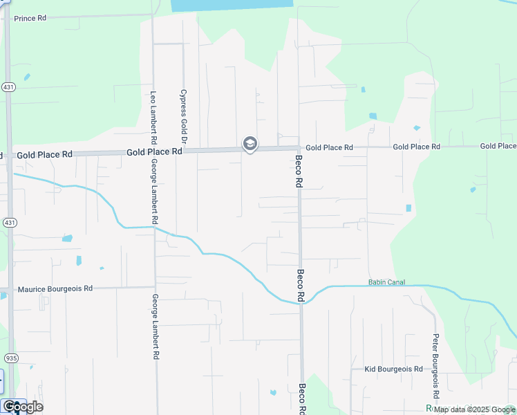 map of restaurants, bars, coffee shops, grocery stores, and more near 44482 Omar Parent Road in Saint Amant