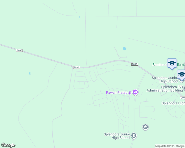 map of restaurants, bars, coffee shops, grocery stores, and more near 13843 Green Heron Way in Splendora