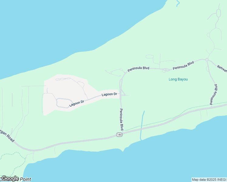 map of restaurants, bars, coffee shops, grocery stores, and more near 12 Lagoon Drive in Gulf Shores